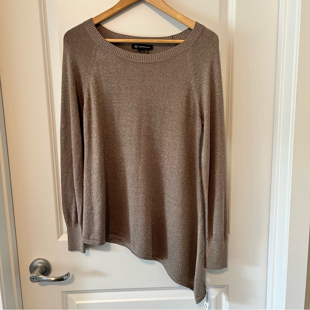 INC Knit Asymmetrical Sweater